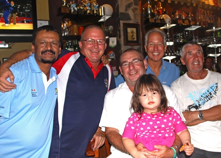 Chaten, John, Mick & Maysi, Keith, and Henry O after the round at Green Valley on Monday.